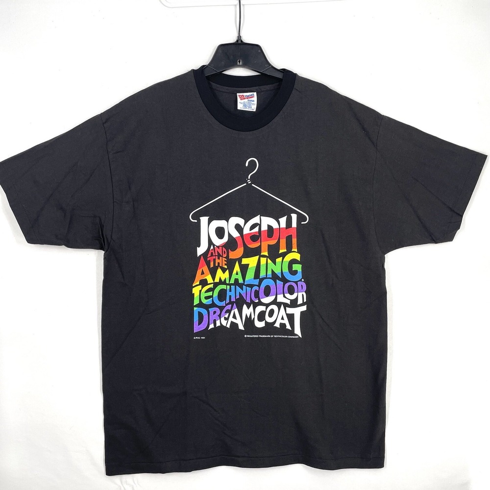 Vtg 90s Single Stitch T-shirt Size XL Joseph and Amazing‎ Technicolor Dreamcoat